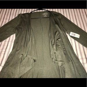 Torrid Olive drape cardigan, Size M/L
